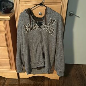 Men’s Hurley brown xl zip up hoodie